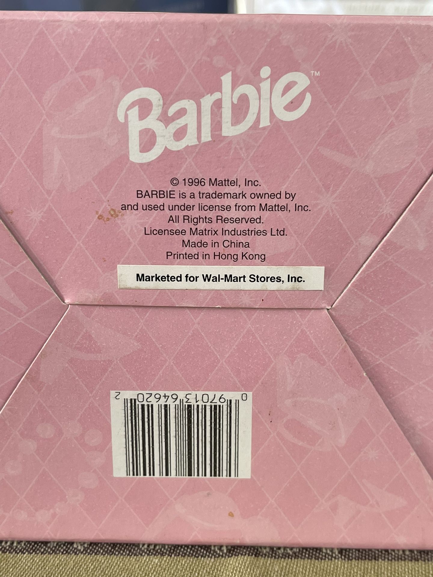 1996 BARBIE Decoupage Ornament with beautiful Free Stand