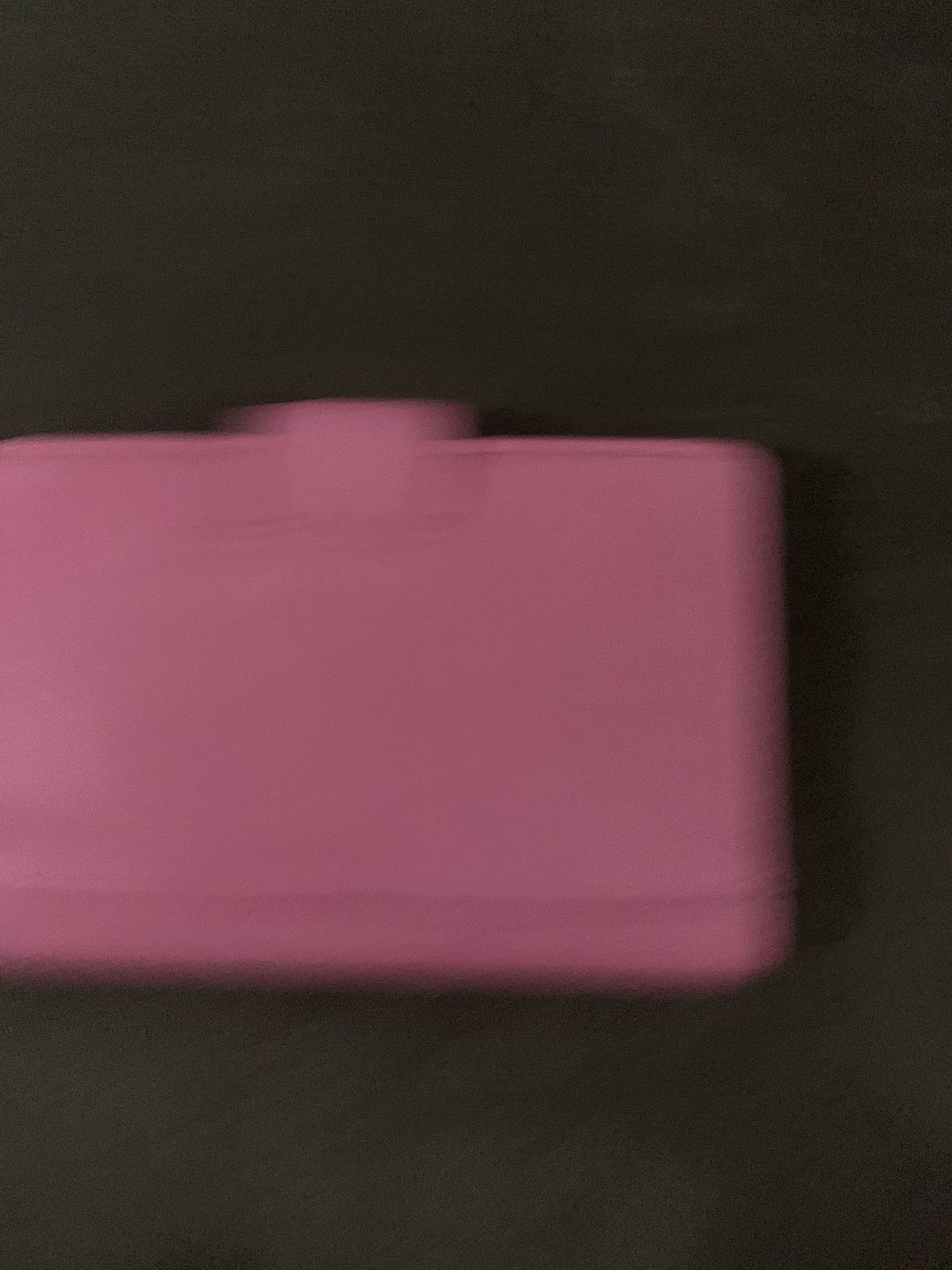 Pink leather compact wallet