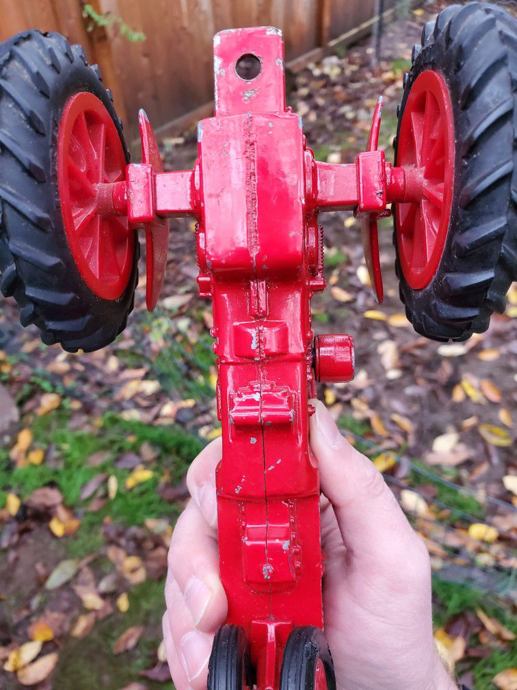 Farmall Collectible Red Metal Tractor