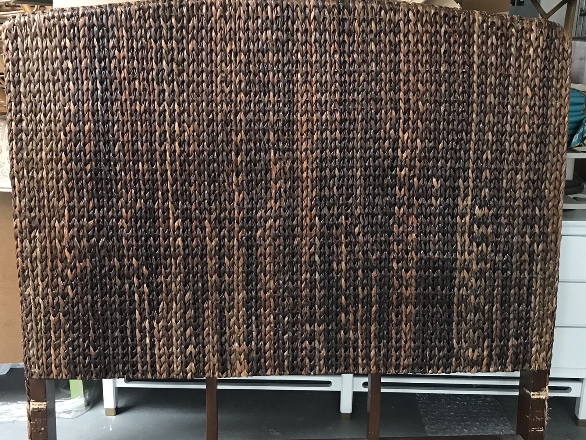 Pottery Barn Seagrass Headboard Queen for Sale in Miami, FL OfferUp