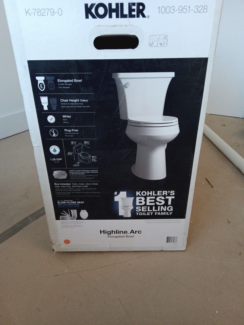 White Kohler Toilet