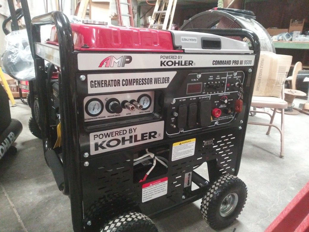 Kohler. Command pro III 950 generator welder compressor combo