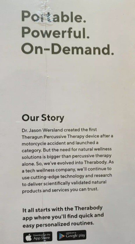 Therabody Theragun MINI Ultra Portable Massager w/ QuietForce White W/ Accessory