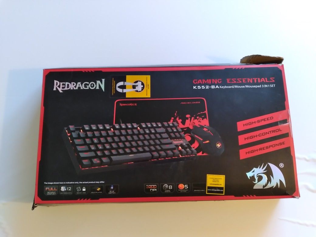 Redragon Computer Keyboad, Mouse Pad And Mouse