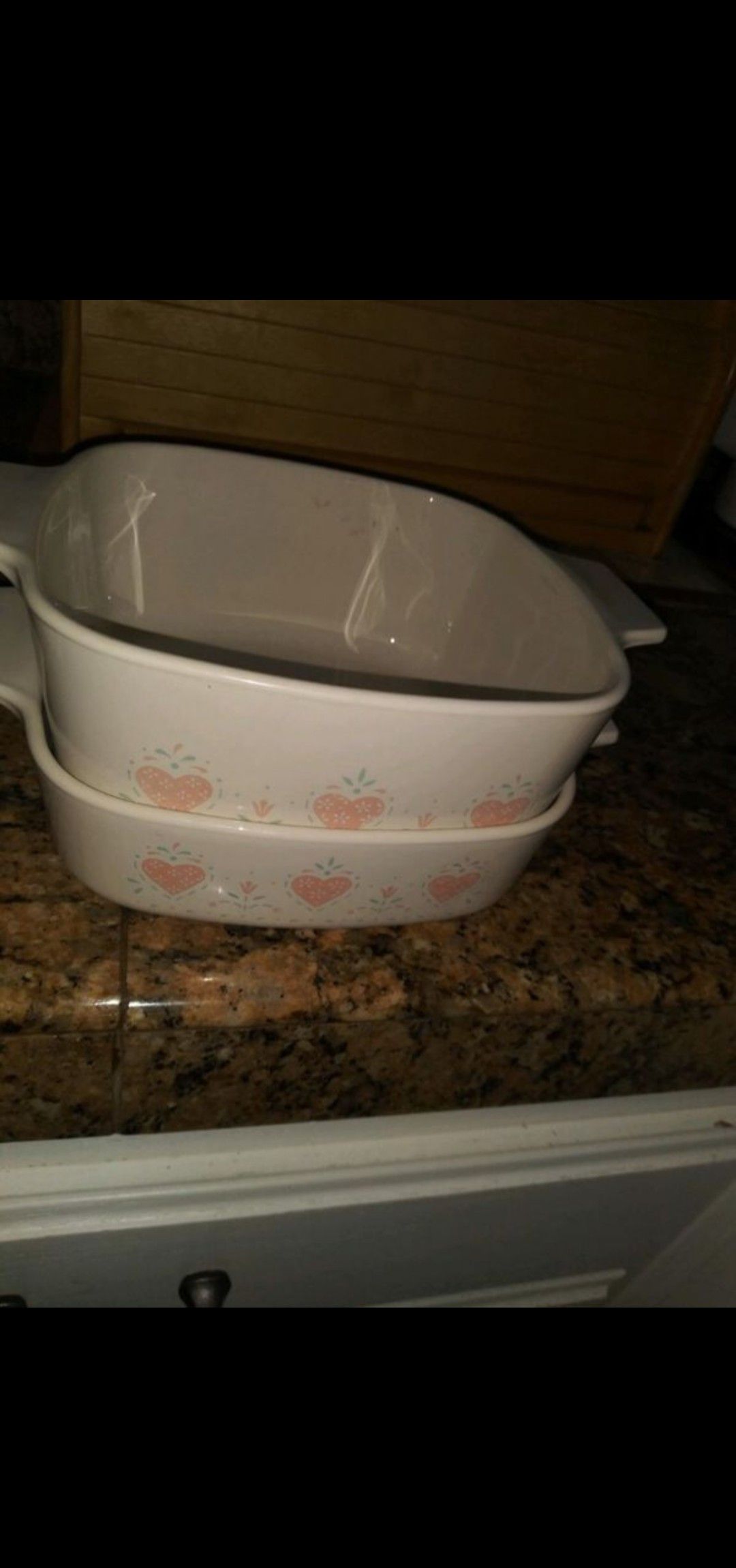 CorningWare casserole dishes