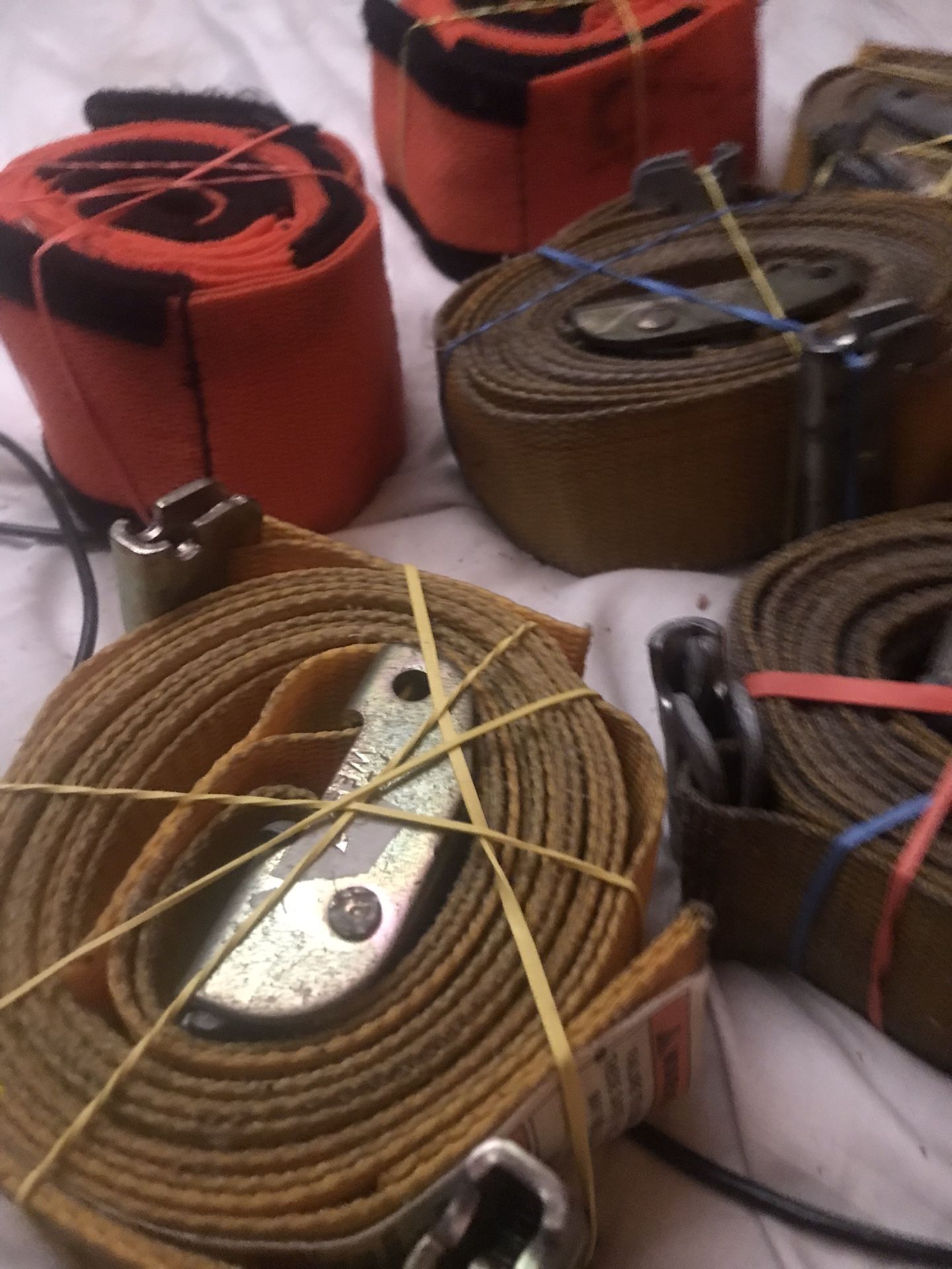 Straps For Moving Hooks Into Rails For Boxtruck
