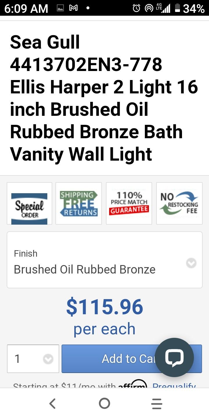 ELLIS HARPER BATHROOM VANITY LIGHTBy Sea Gull Lighting