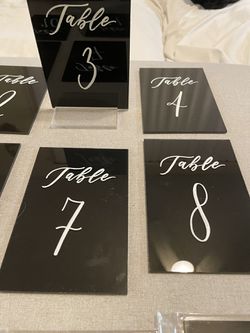 Wedding Table Number Signs  Thumbnail