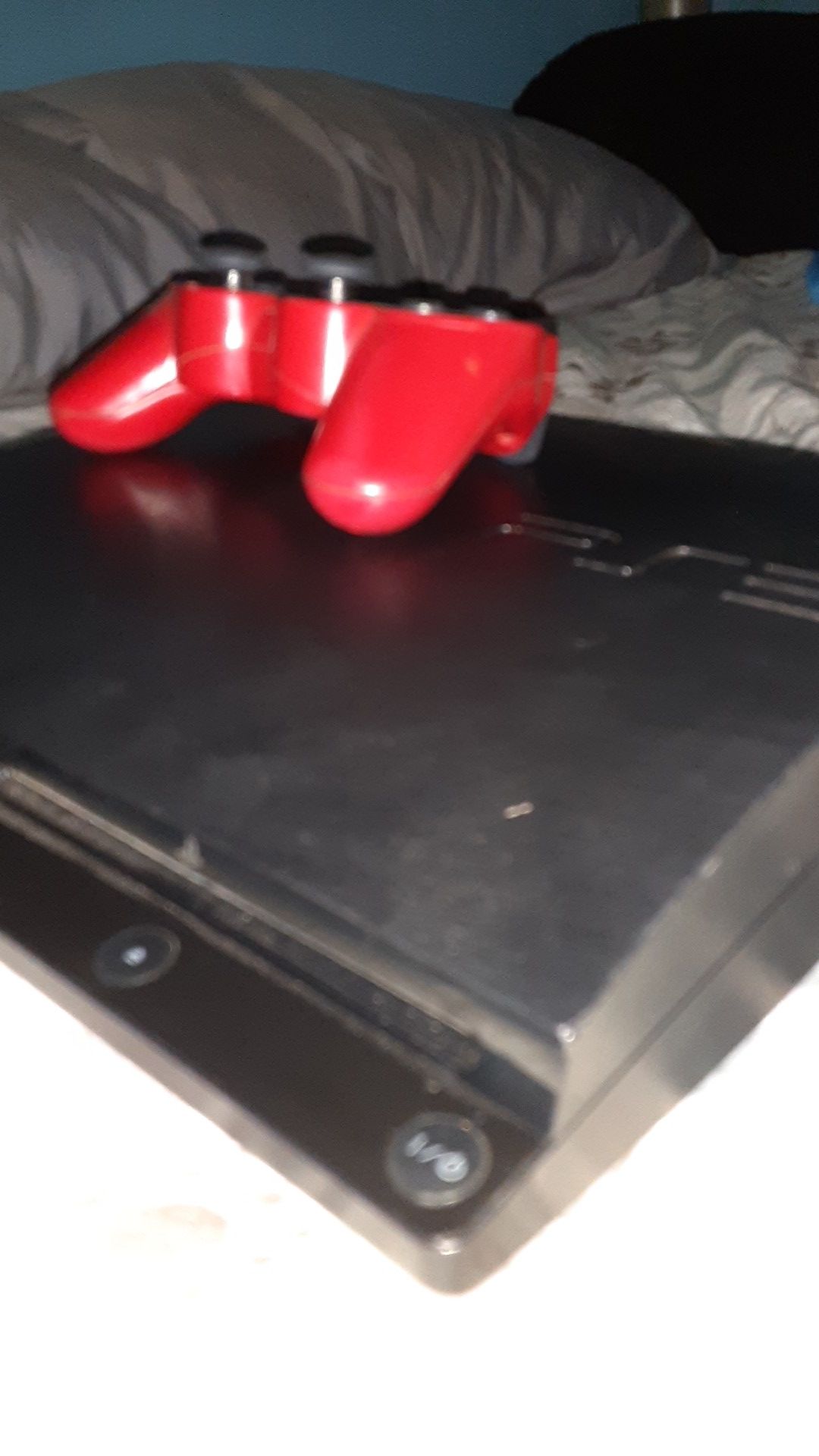 Ps3 slim with red controller