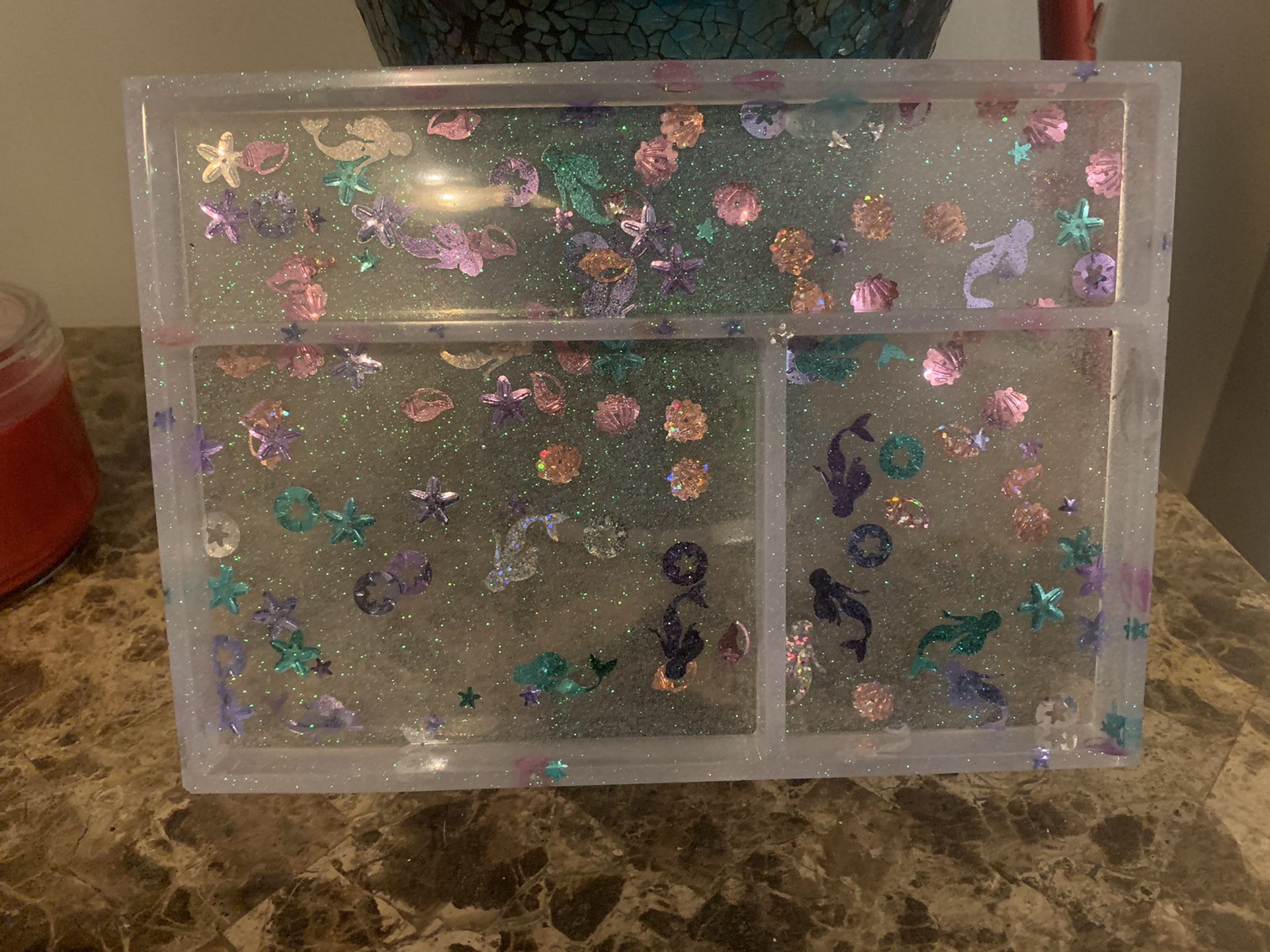 Mermaid Glitter Multipurpose Tray