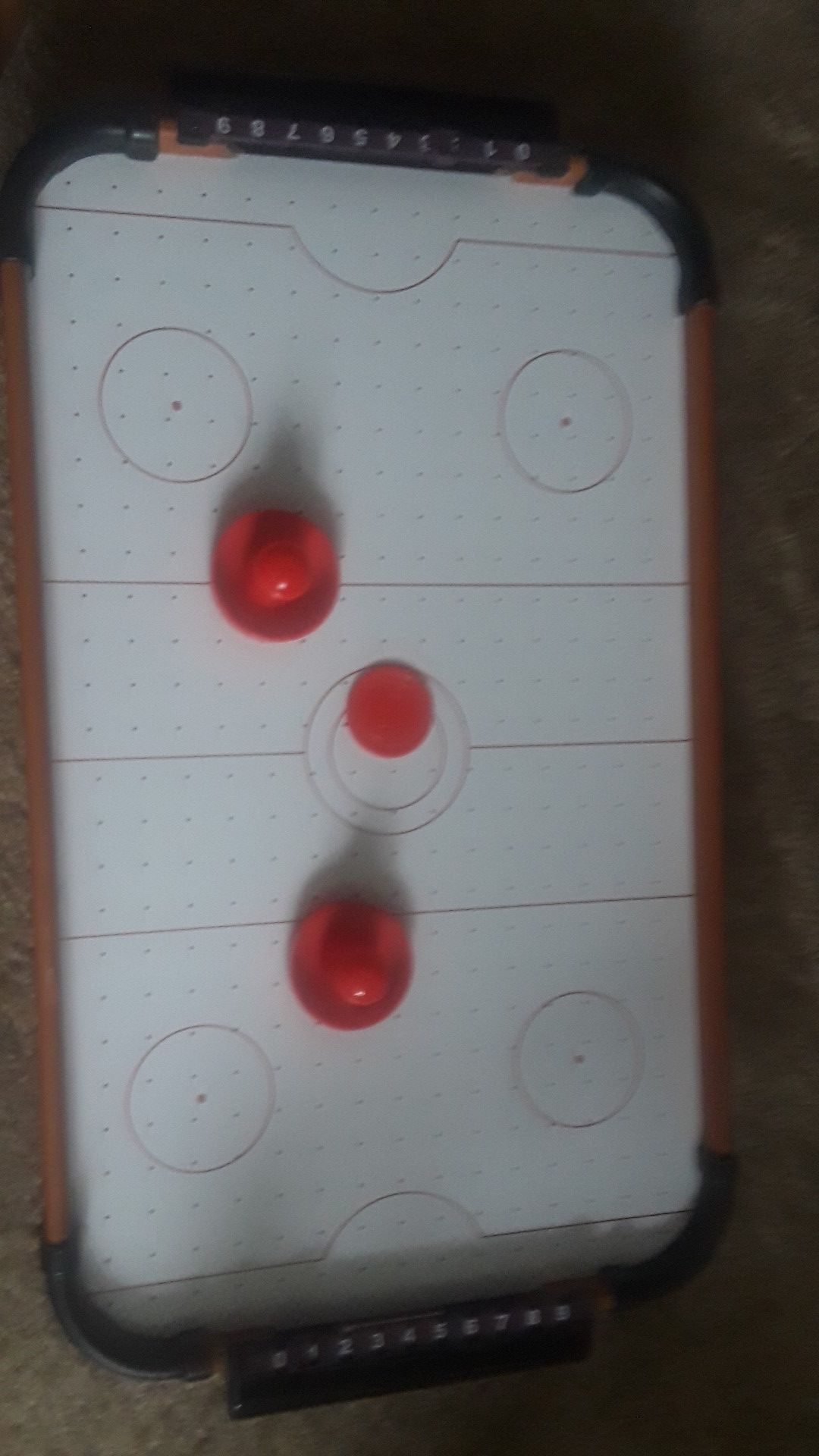 Table top air hockey