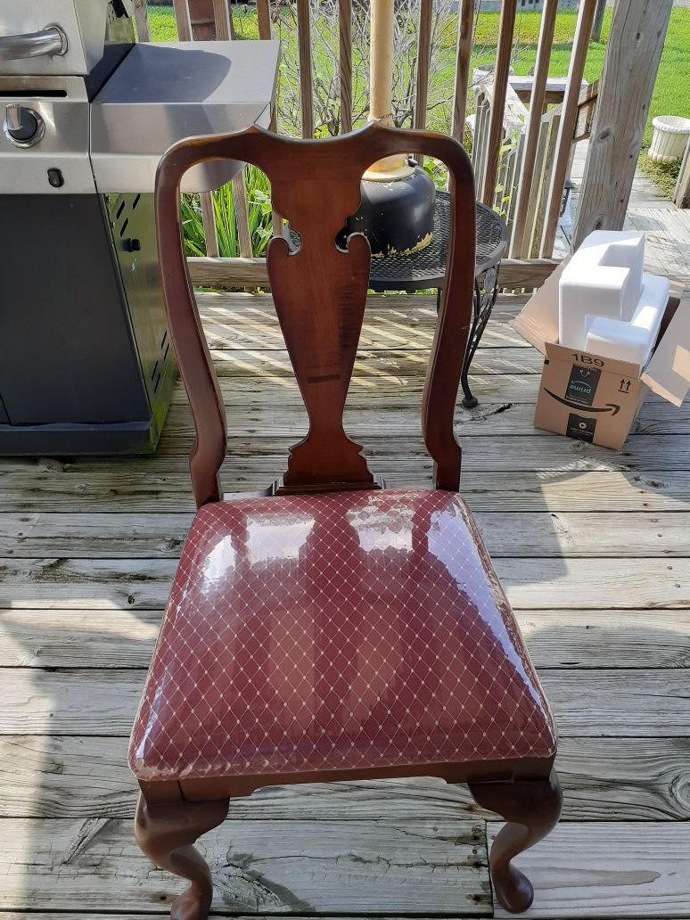 Solid cherry table and 6 chairs