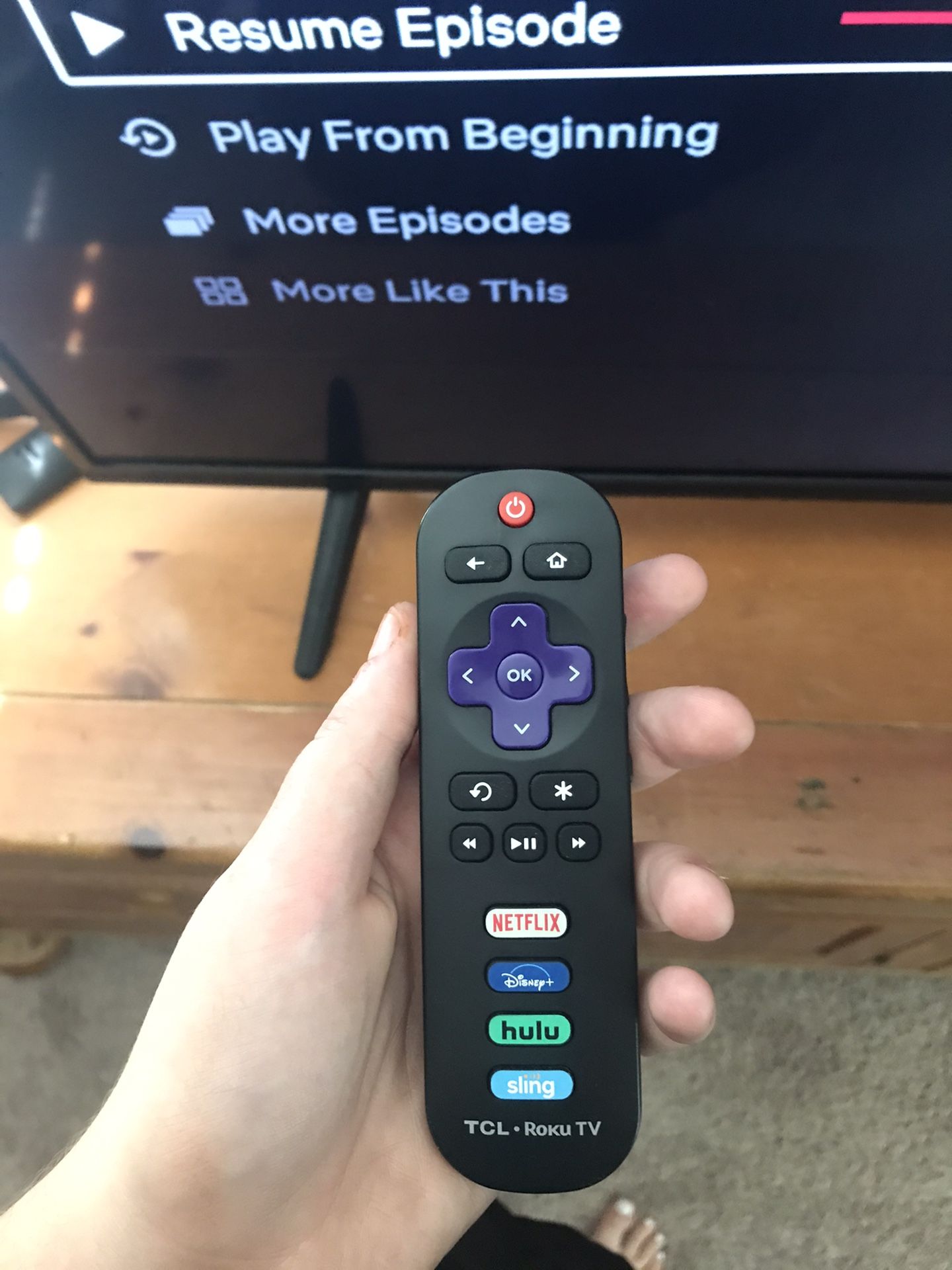 50 Inch TCL Roku Tv With Remote