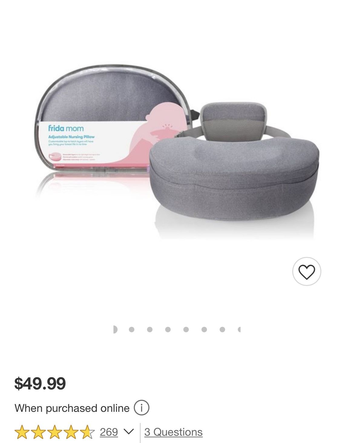 Frida Mom Adjustable Nursing Pillow