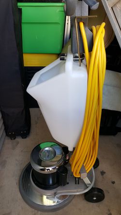 17' Commercial Floor Scrubber with water tank. Thumbnail