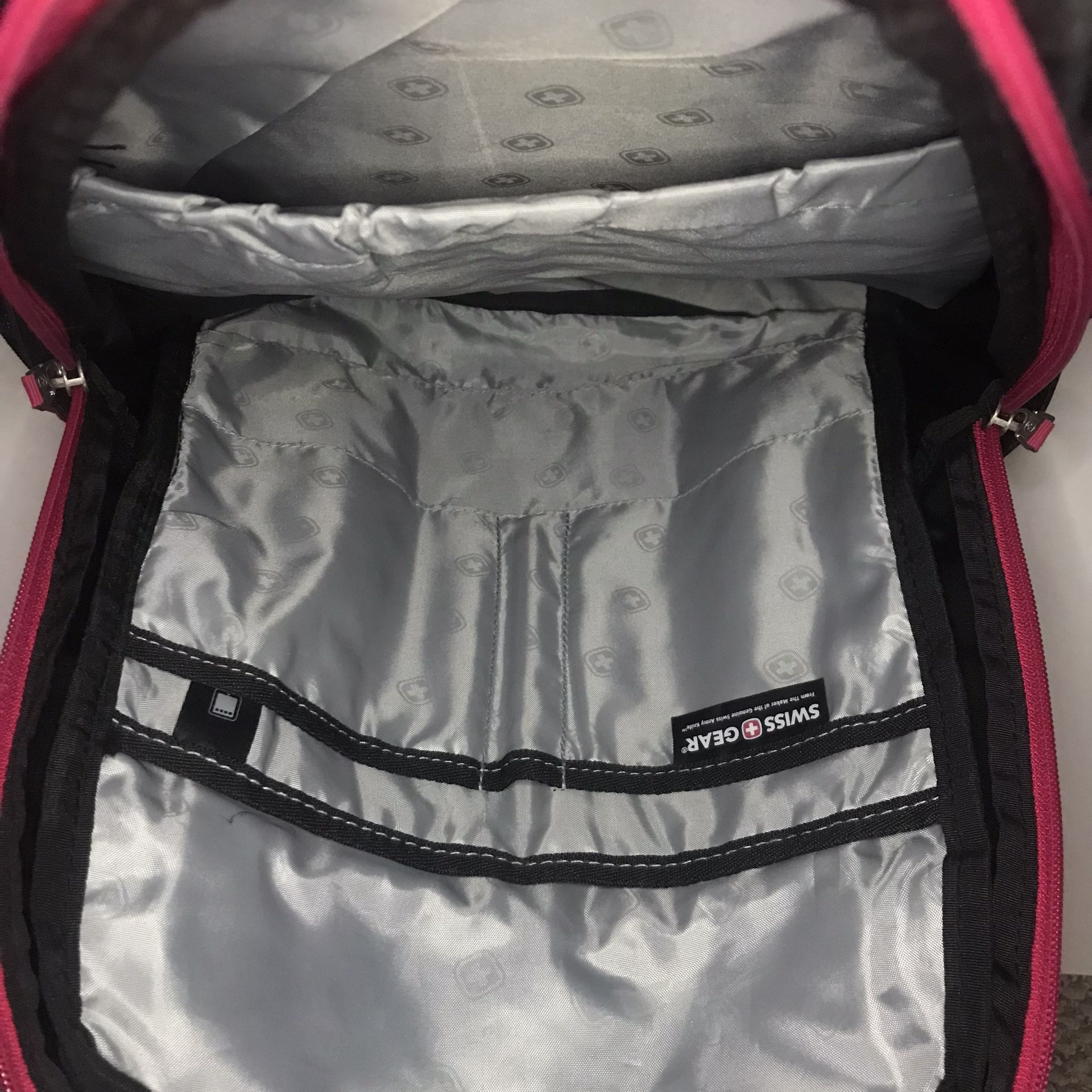 Swiss Gear Backpack, Black & Pink