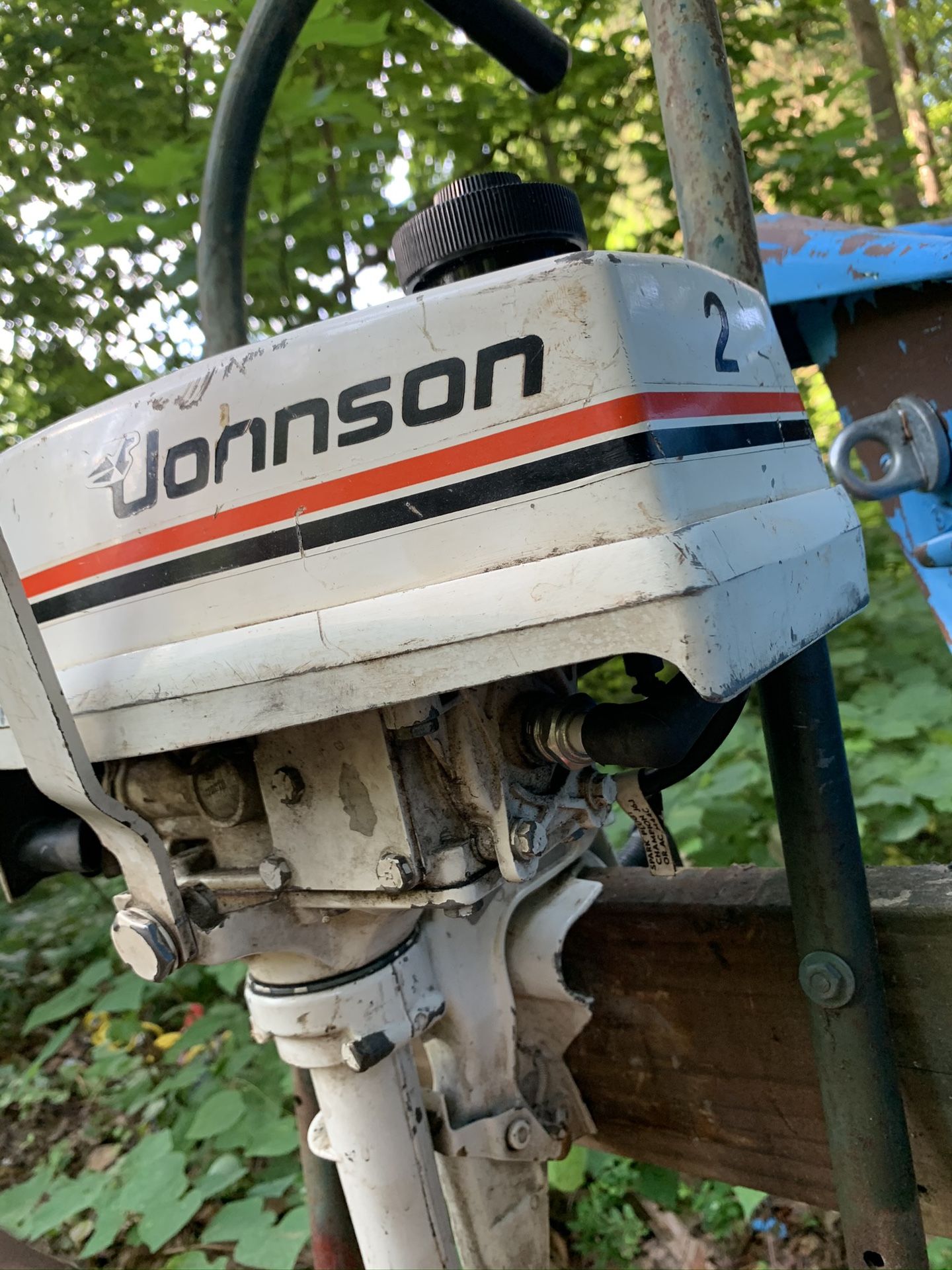 Johnson Outboard 2hp AND BOAT