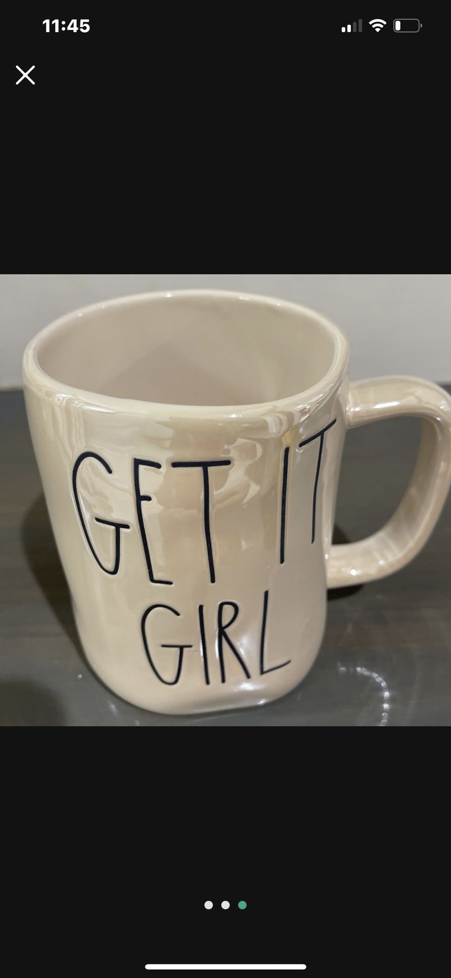Rae Dunn “GET IT GIRL” Iridescent Mug