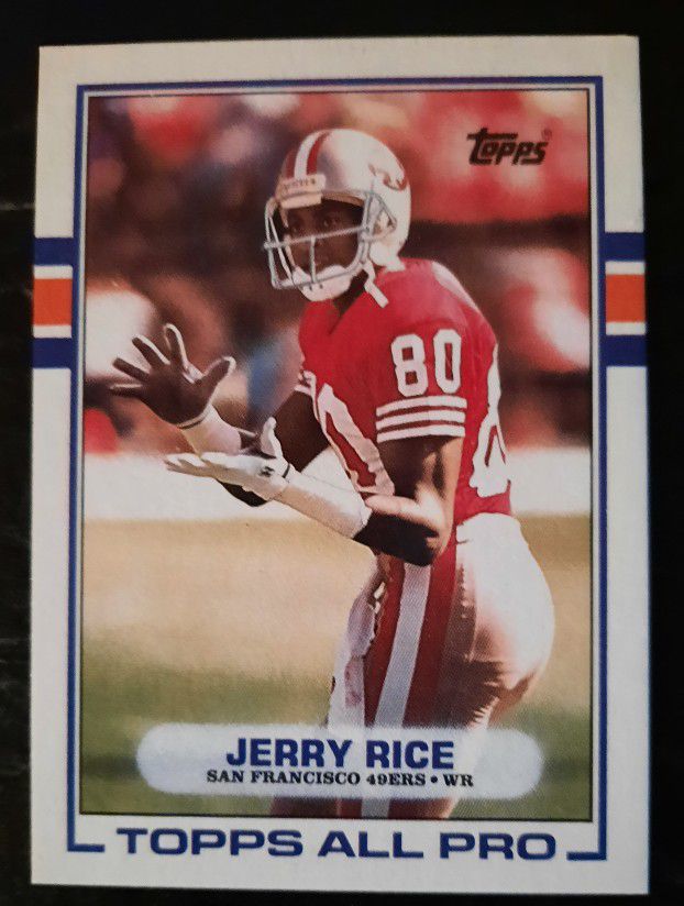 Vintage 1989 Topps Jerry Rice Card