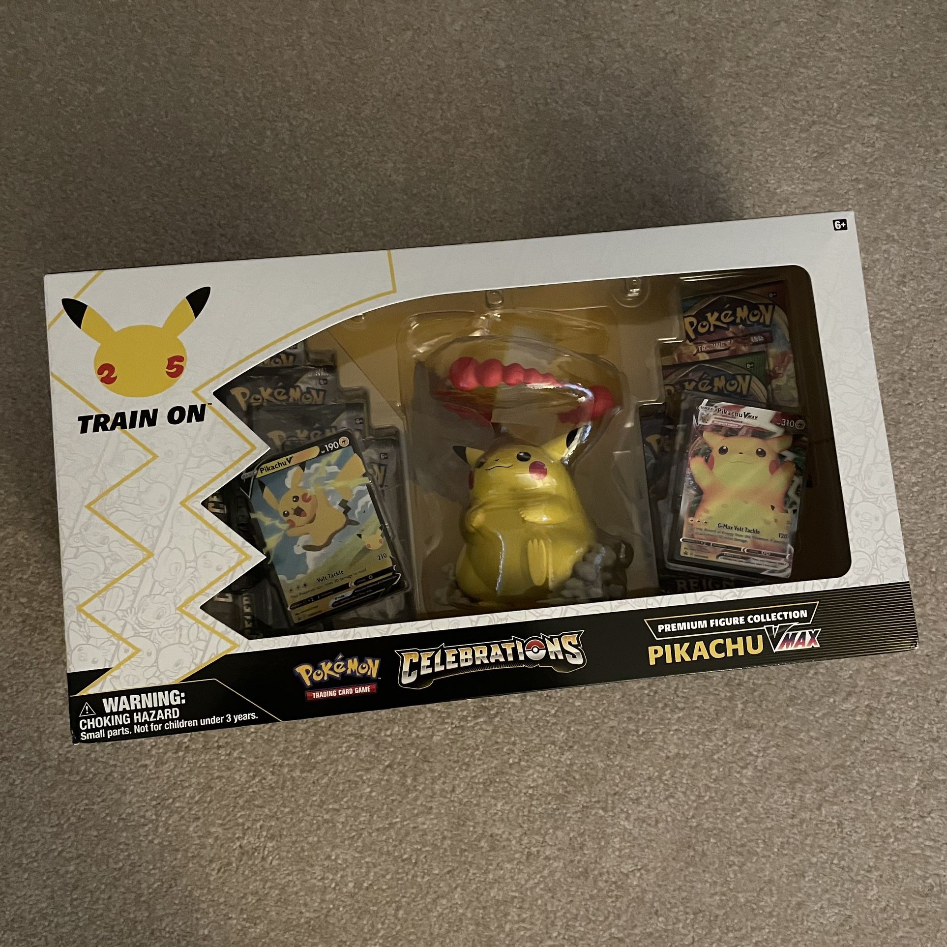 Pokemon Celebrations Pikachu Vmax Figurine Figure Premium Box Tcg Trading Card Game Cards Brand New Seales
