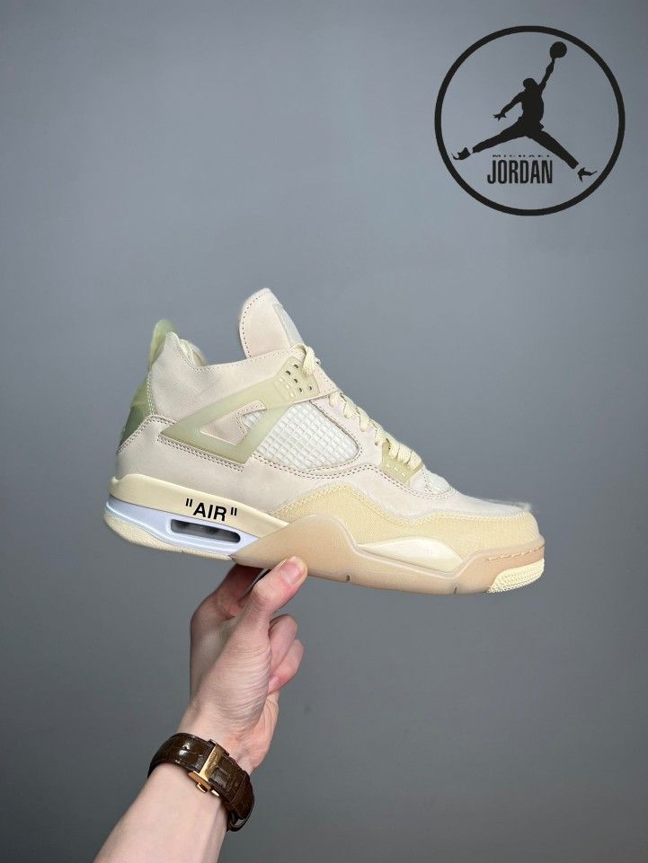 Jordan 4 Retro Off White Sail Never Used