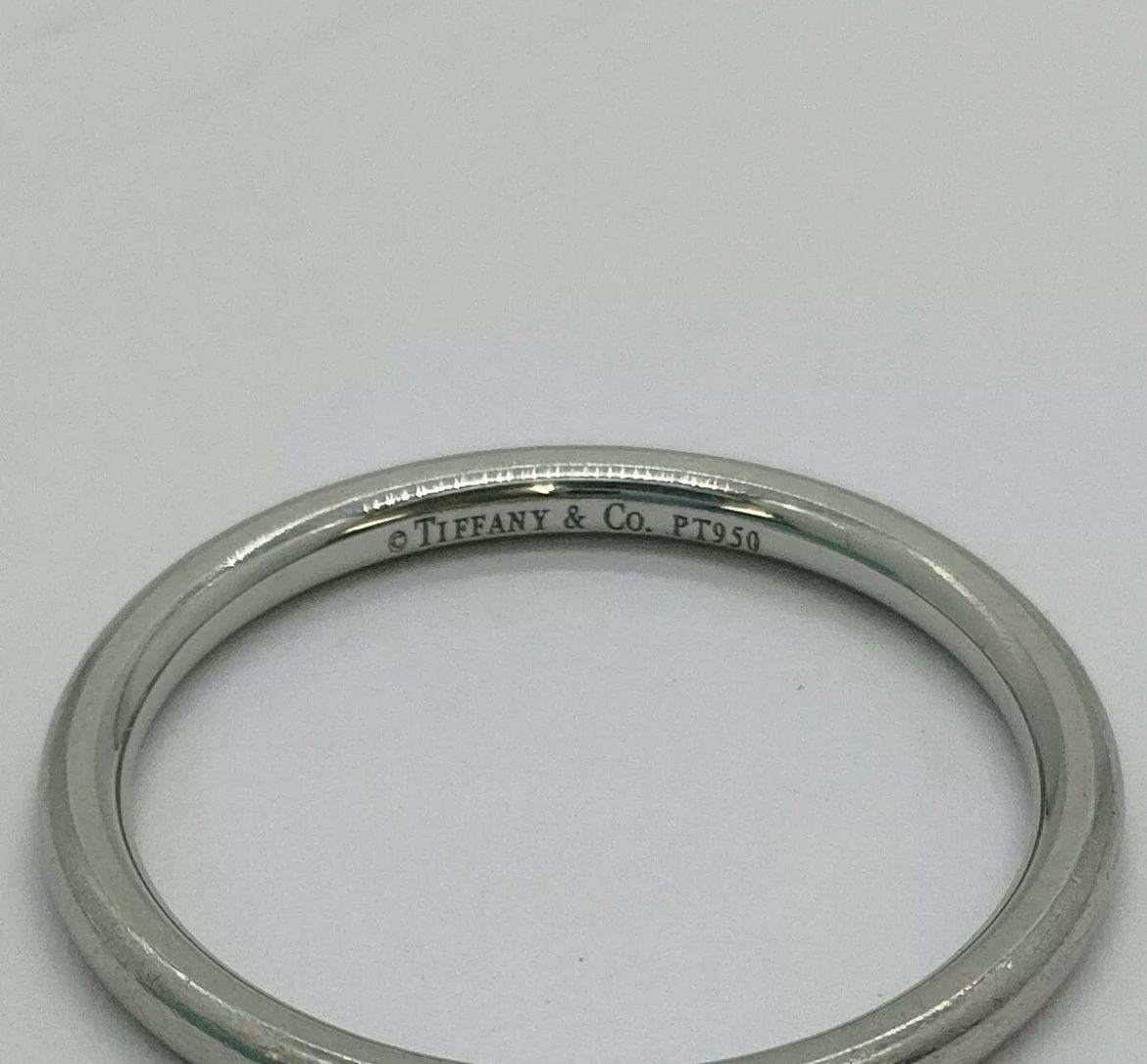 Platinum Tiffany Wedding Band Ring