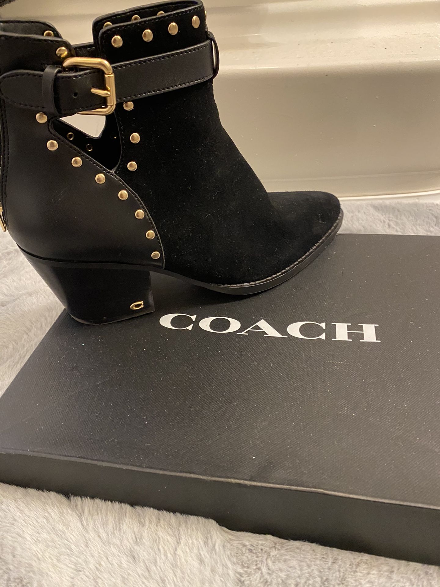 COACH Suede Booties