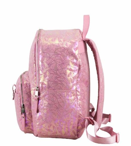 BODHI Light Pink Glittery Geometric Large Backpack