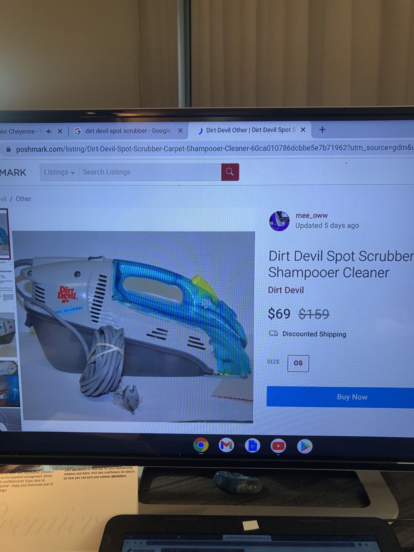 Dirt Devil Spot Scrubber Carpet Shampooer