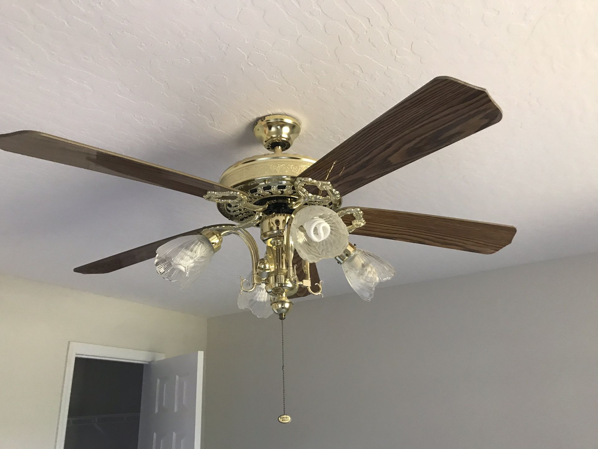 Harbor Breeze 52 inch Aristocrat Antique Brass Finish Ceiling Fan for Sale in GRANT VLKRIA, FL