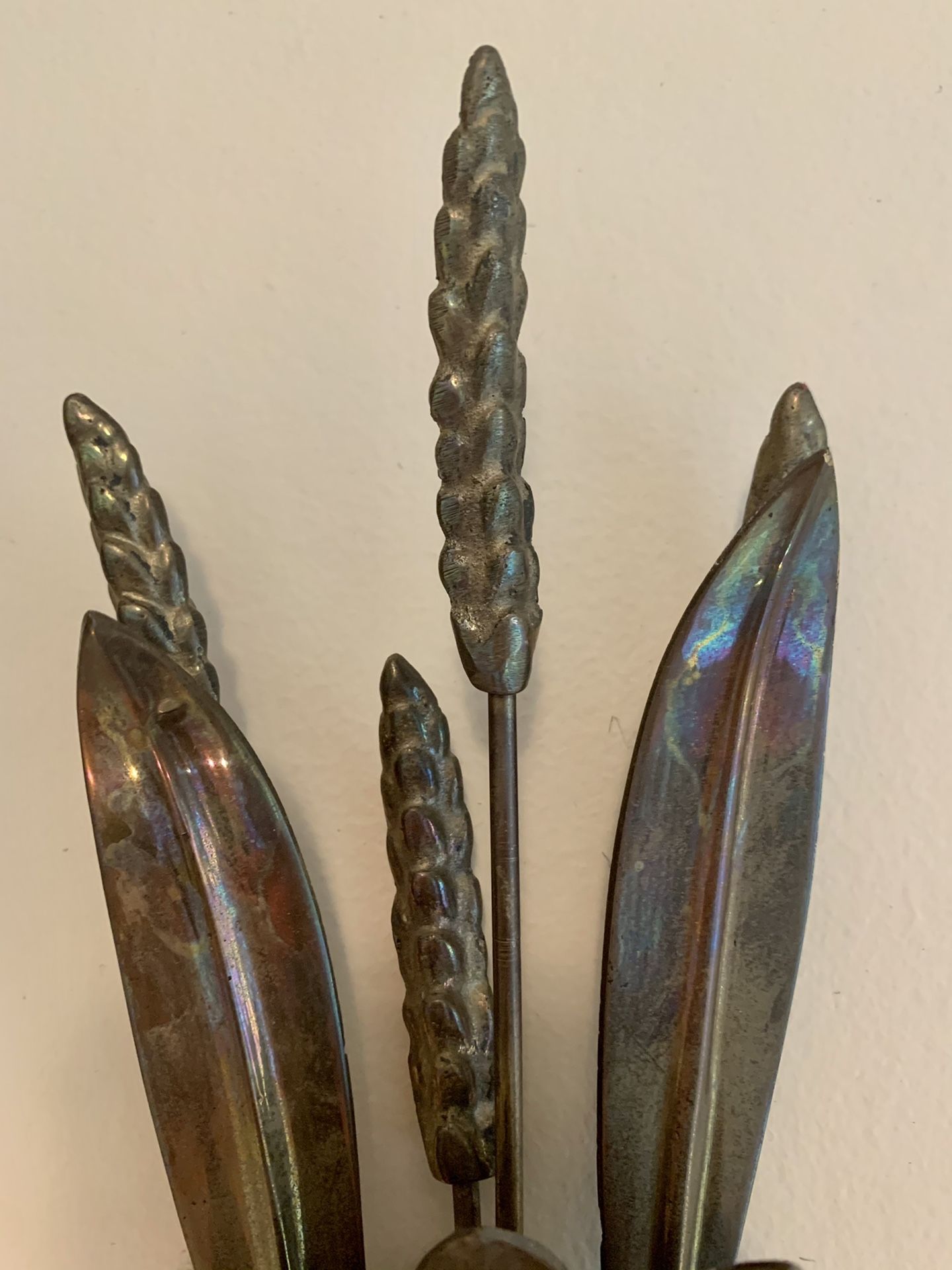 Brass wall candle holder