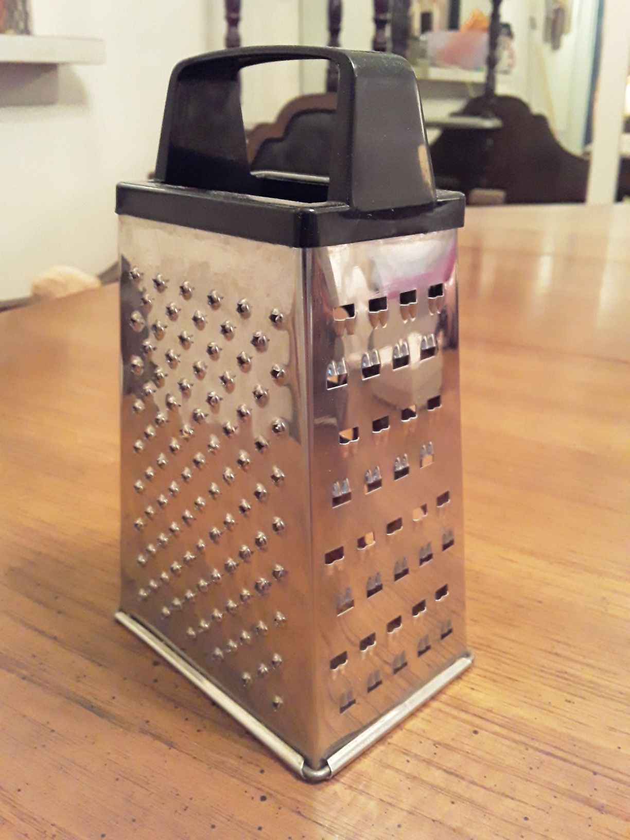 Mini Stainless Steel Four Sided Cheese Grater & Vegetable Slicer- 5 3/4"H