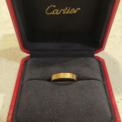 Cartier Love Wedding Band Ring 18K Yellow Gold Thumbnail