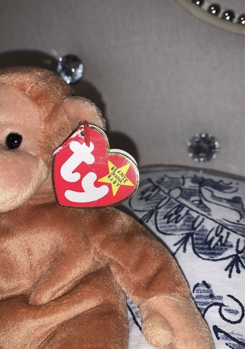 Ty Beanie Babies Bongo The Monkey