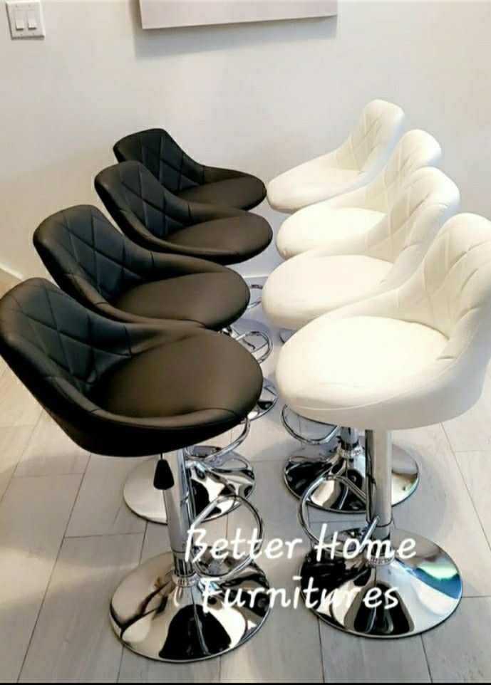 Modern Adjustable Barstools, bar stools with chrome base. Available in Gray, Black, Red, White and Brown.