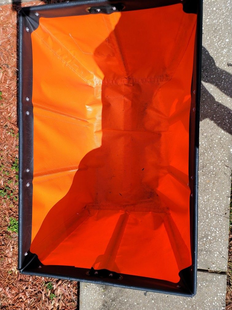 Royal Basket Trucks - Orange Rolling Cart. $80