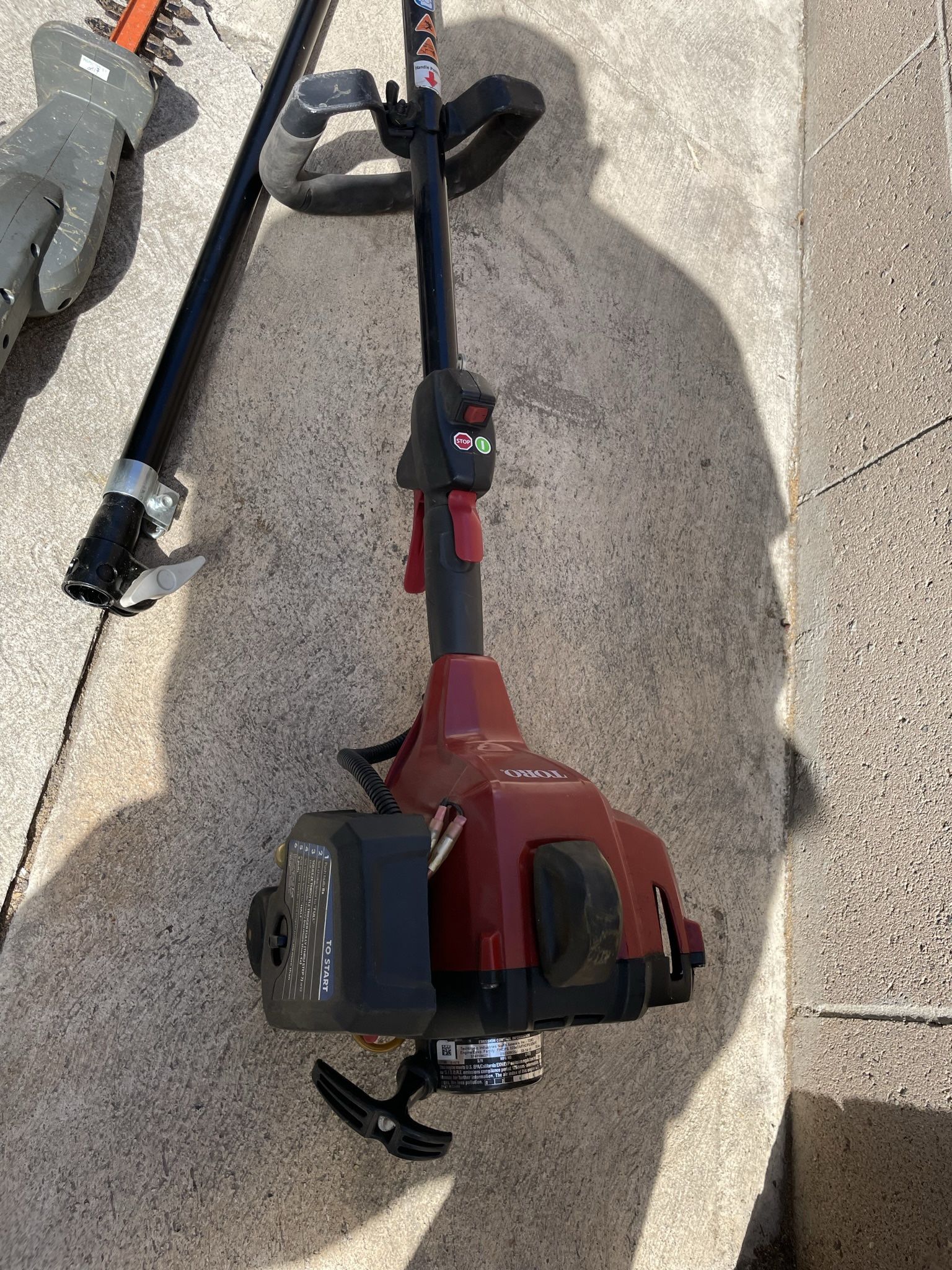Toro Gas Trimmer, Blower, Edger, Includes RyobiExpand It Attachments