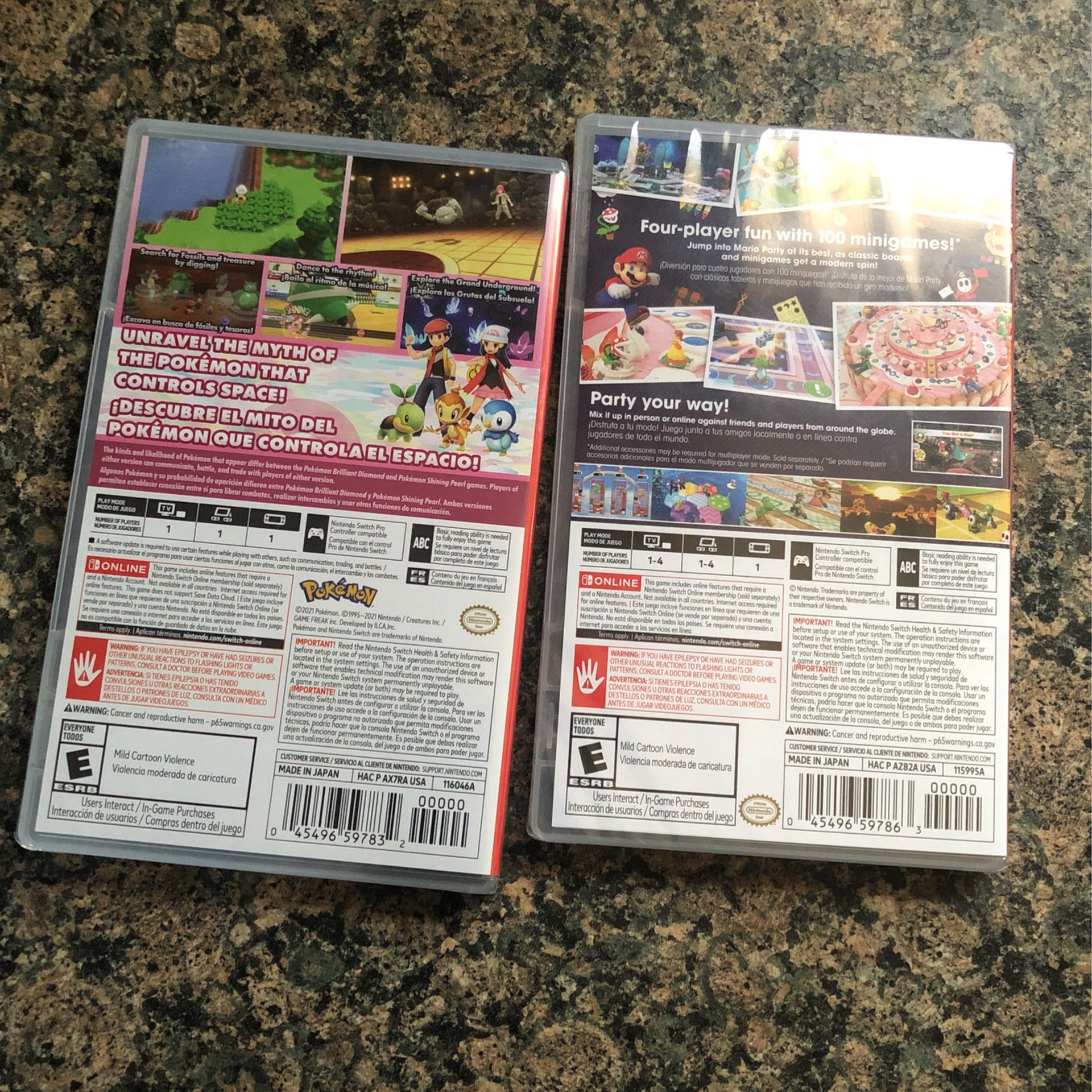 Nintendo Switch Games   Mario Party And Pokémon Shining Pearl