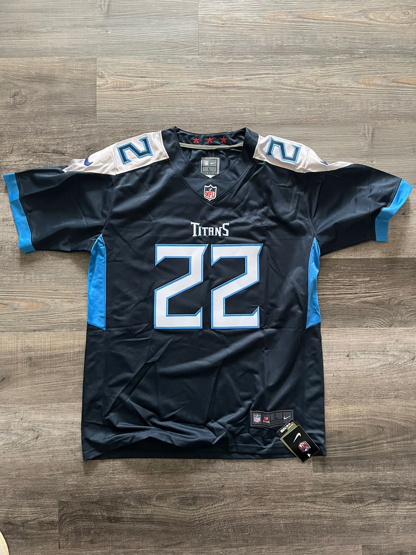 TENNESSEE TITANS DERRICK HENRY STITCHED JERSEY ADULT L