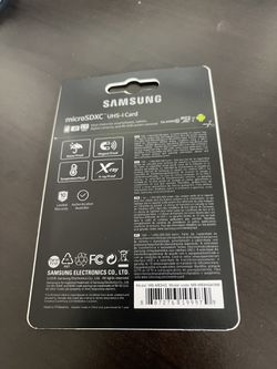 New Samsung Micro SD Memory Card Thumbnail