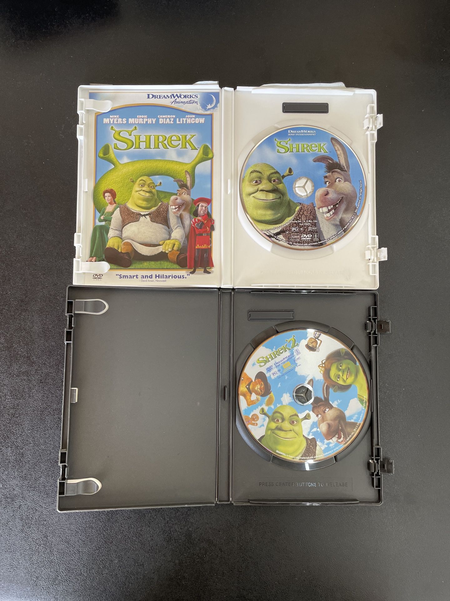 Shrek 1 & 2 DVD’s