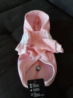 NWT Adidog Hoodie in Light pink size small Thumbnail