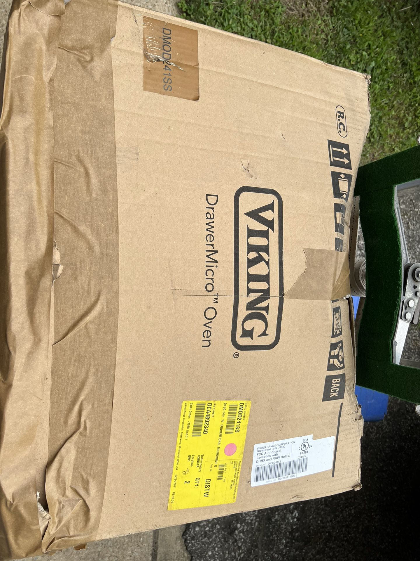 Brand new unopened box Viking stainless steel over the counter microwave