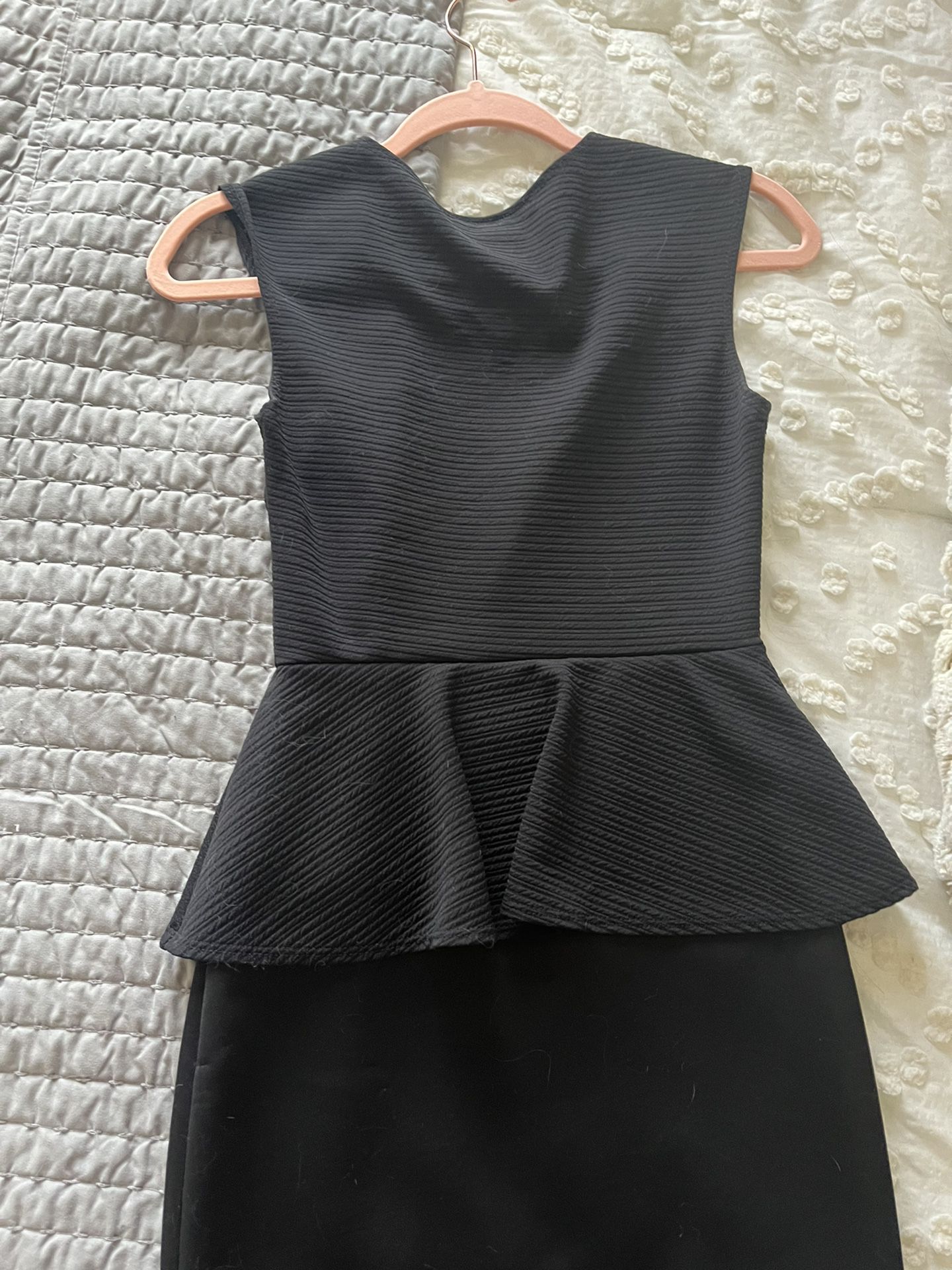 Size S Little Black Dress With Built-in Pearl Necklace