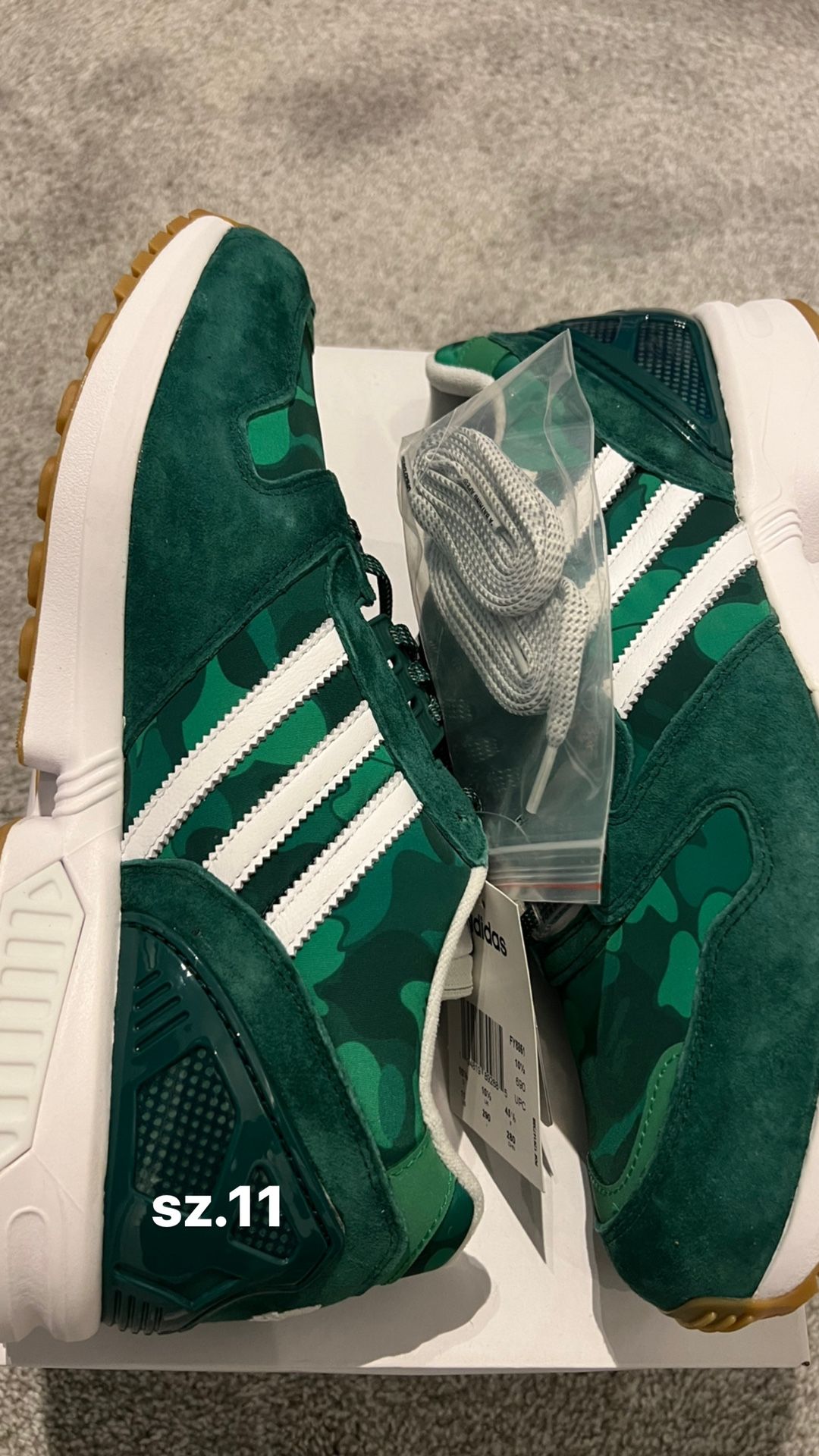 Bape X Adidas Sz.11 W/receipt