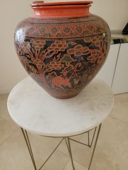 Etched Bermese Water Pot With 3 Bowls Thumbnail