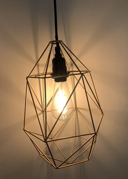Hanging lamp, modern lamp, retro lamp with bulb Thumbnail