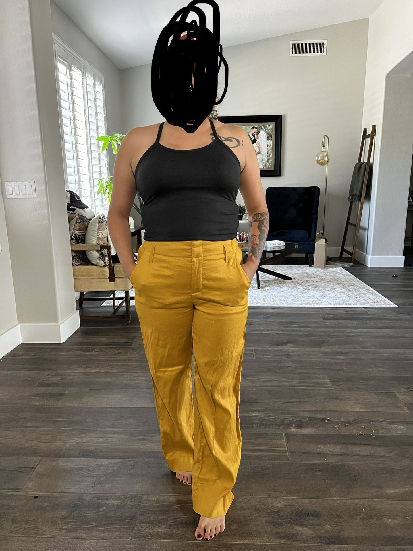 Yellow Banana Republic Pants