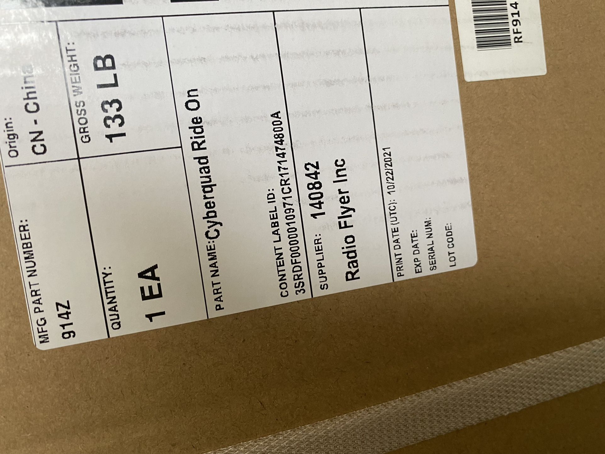 NEW IN BOX SOLD-OUT Tesla kid Cyber Quad