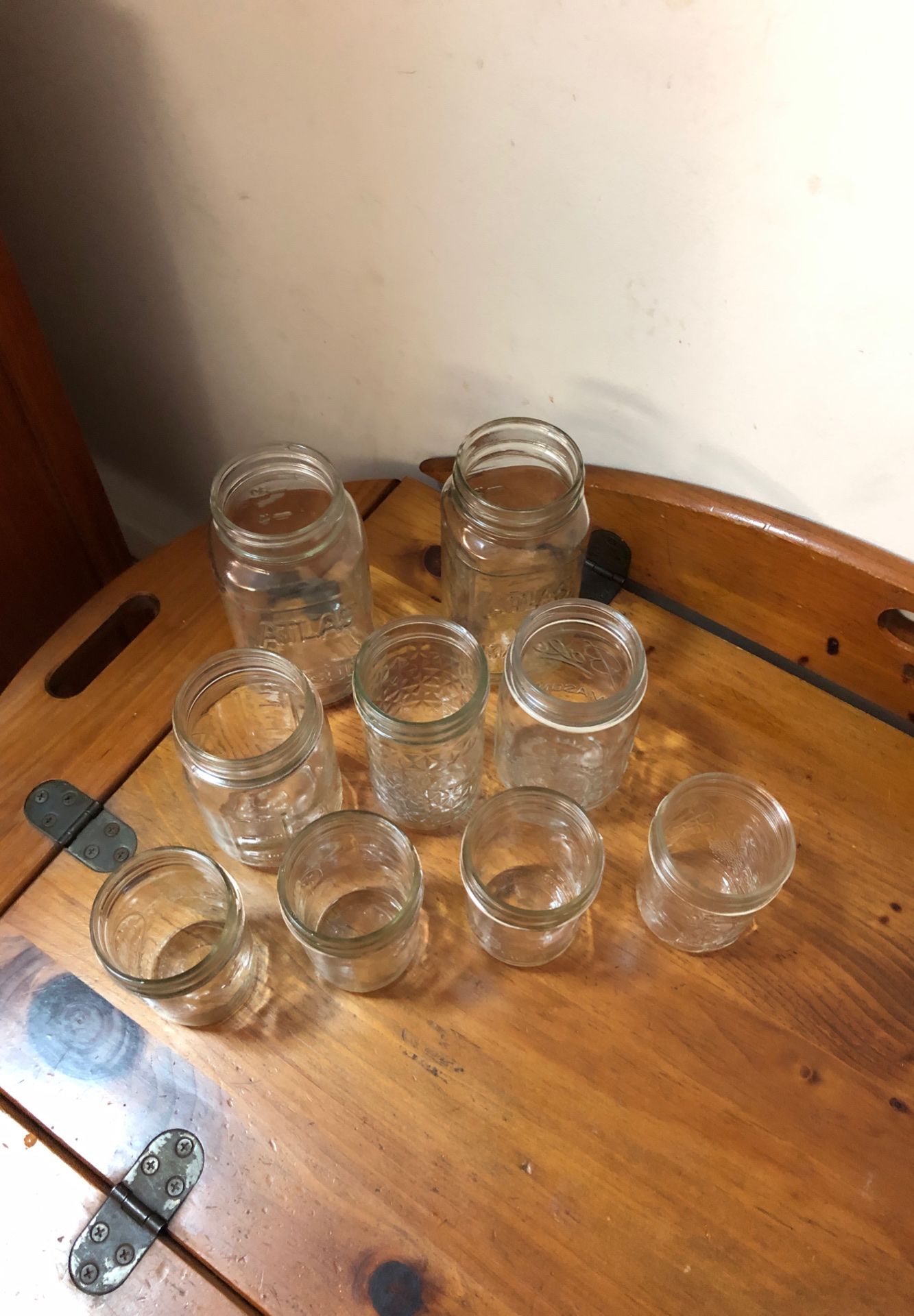 Collection for mason jars for canning